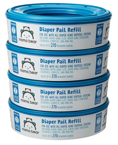 Photo 1 of Mama Bear Diaper Pail Refills for Diaper Genie Pails, 270 Count
