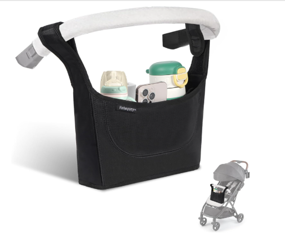 Photo 1 of Stroller Caddy, Universal Stroller Organizer,600oz Large Storage Stroller Organizer Bag Fits for Uppababy, Baby Jogger, Britax, BOB, Cruz, Minu, G-Series ,Most Strollers