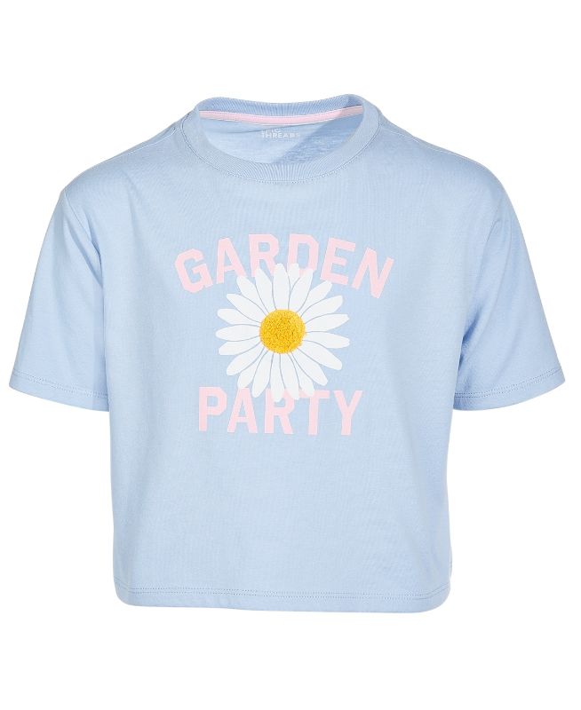 Photo 1 of Epic Threads Big Girls Garden Party Graphic T-Shirt - Blue Topaz - Size X-Large