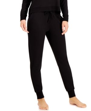 Photo 1 of Alfani Ultra-Soft Jogger Pajama Pants - Black - Size X-Small