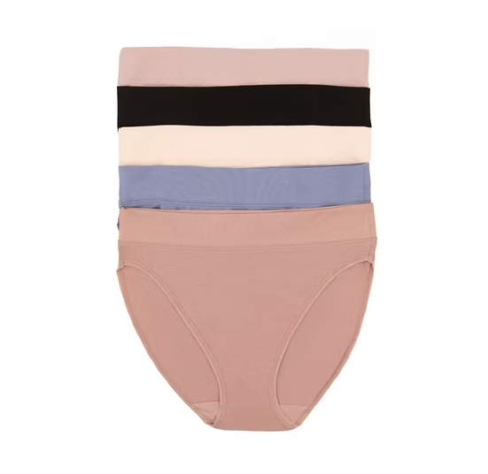 Photo 1 of Felina Women's Pima Cotton Blend Hi-Cut, 6-pack Size Small