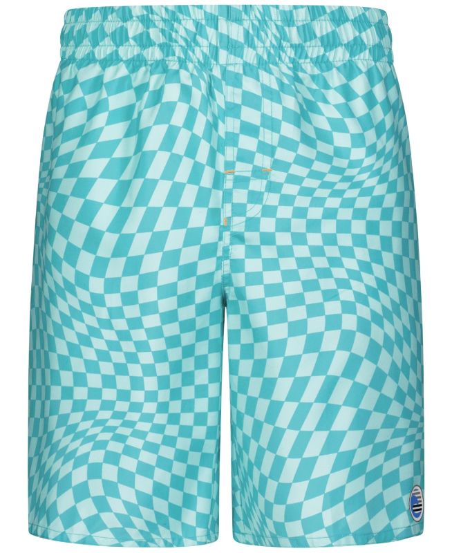 Photo 1 of Laguna Big Boys Twisted Checker Volley Swim Trunks - Ceramic - Size Small (8)