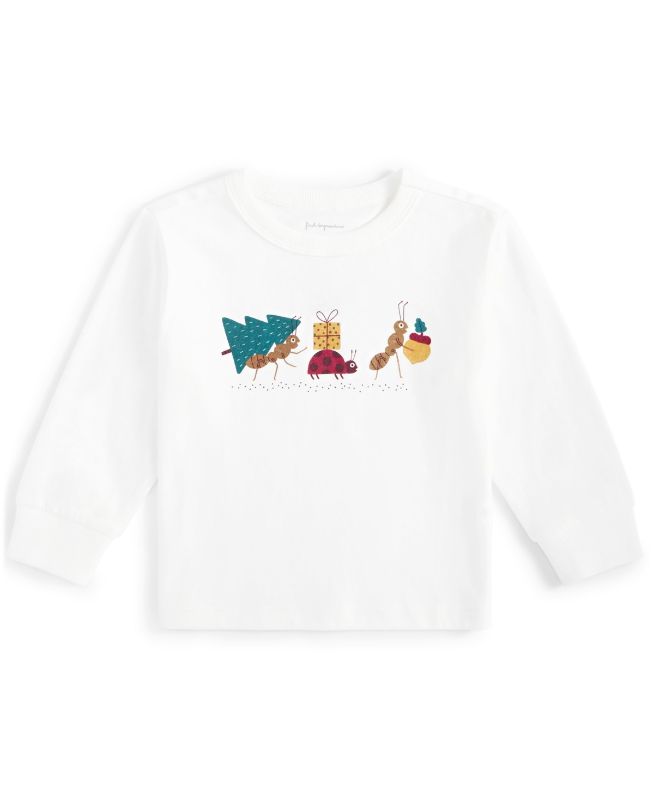 Photo 1 of First Impressions Baby Boys Present Parade Printed Long-Sleeve T-Shirt - Angel White - Size 18 Months