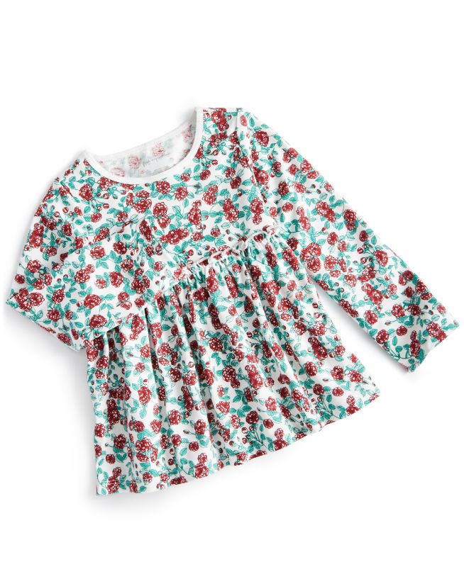 Photo 1 of First Impressions Baby Girls Roses Tunic - Angel White - Size 18 Months