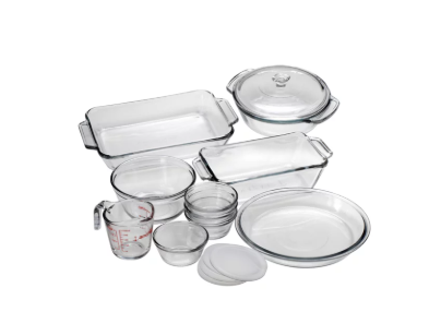 Photo 1 of Anchor Hocking Oven Basics Mixed Glass Baking Dishes - 15 Piece Set