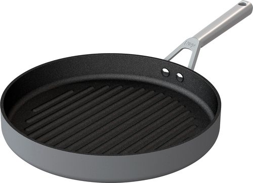 Photo 1 of Ninja Foodi NeverStick Premium Hard-Anodized 12" Round Grill Pan - Slate Grey