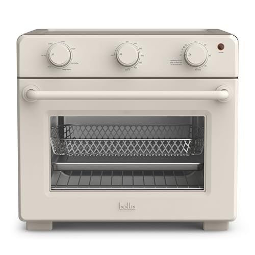 Photo 1 of Bella Air Fryer Toaster Oven Oatmilk: 12-Slice Countertop Combo, Automatic Shut-Off, Cool Touch, 1700W, Includes Accessories