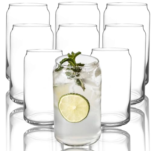 Photo 1 of Oojami 30 Pcs Can Shaped Plastic Disposable Stemless Shatterproof BPA-Free Drinking Cups Beer Iced Coffee Mocktails, Cocktails Soda Water, Iced Tea