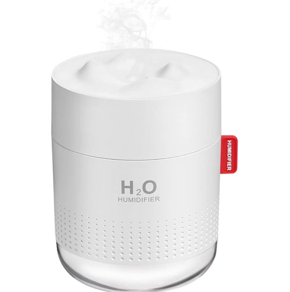 Photo 1 of Portable Mini Humidifier, 500ml Small Cool Mist Humidifier, USB Personal Desktop Humidifiers for Baby Bedroom Travel Office Home, Auto Shut-Off, 2 Mist Modes, Super Quiet, White