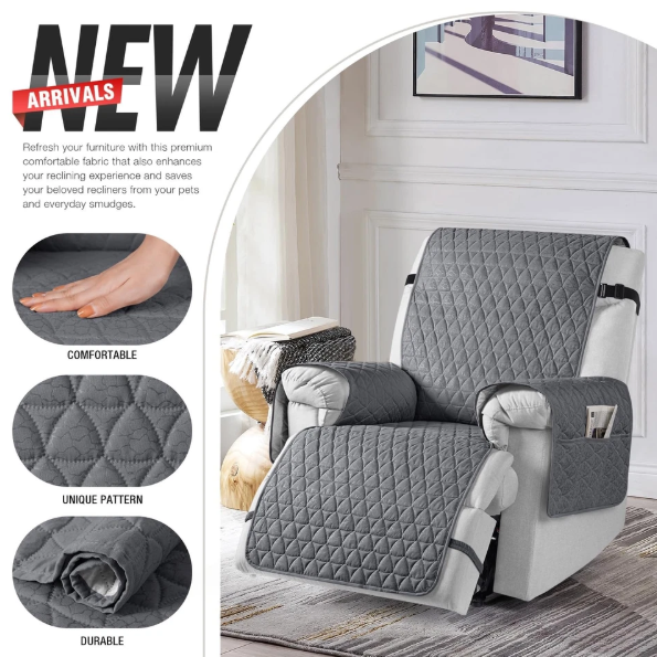 Photo 1 of TAOCOCO 100% Waterproof Recliner Cover - Recliner Cover with Non-Slip Granule