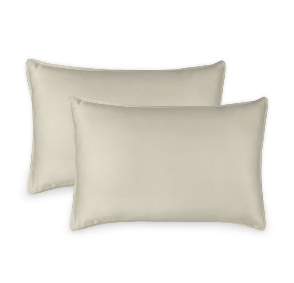 Photo 1 of PURE BAMBOO Pillowcases - Queen Size 2-piece Set (20"x30") - Genuine 100% Organic Bamboo Viscose, Luxuriously Soft & Cooling, Double Stitching, Envelope Closure (2 Queen Pillowcases, Birch)