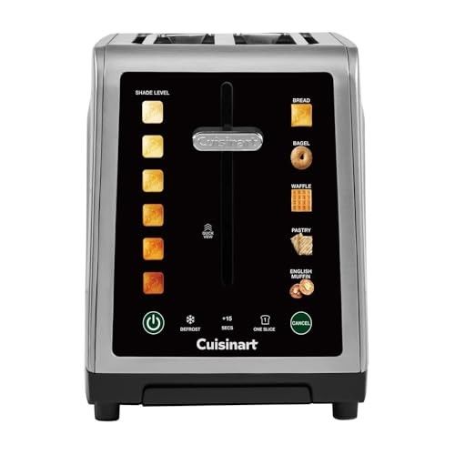 Photo 1 of Cuisinart SimpliTouch XL 2-Slice Toaster – Extra-Wide Slots, Touchscreen Controls, 7 Shade Settings, Bagel & Reheat Functions, Stainless Steel
