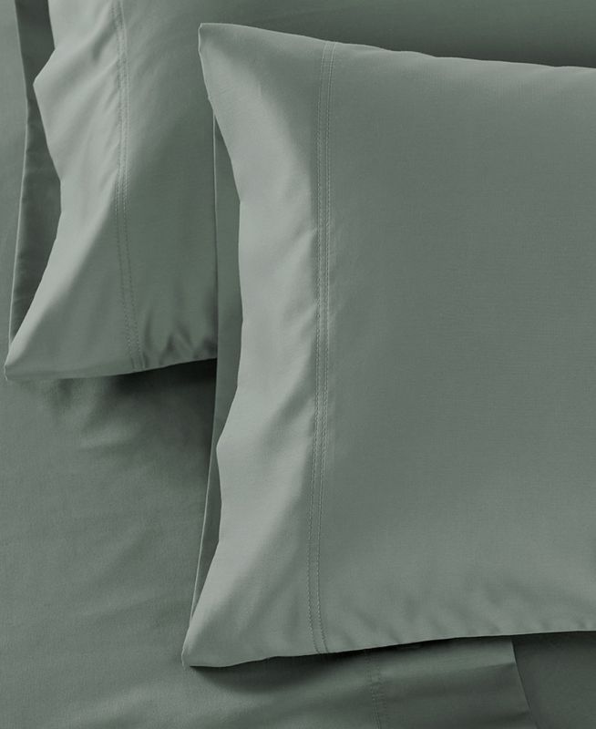 Photo 1 of California Design Den 600 Thread Count 100% Cotton Set of 2 Pillowcases Standard/Queen - Sage Green -Cool Tone
