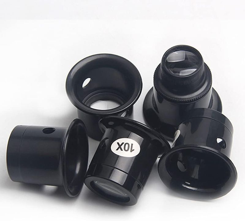 Photo 1 of Monoculars Magnifier Glass Watchmakers Loupe Lens Jeweler Watch Eye Len Repair Tool 3X & 10X Watch Magnifier Watch Magnifier Lens 2-Pack