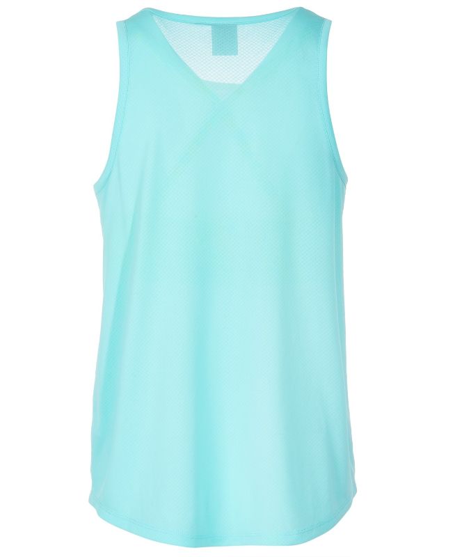 Photo 1 of ID Ideology Big Girls Breezy Knit Waves Layered-Look Tank Top - Ocean Sigh - Size Small