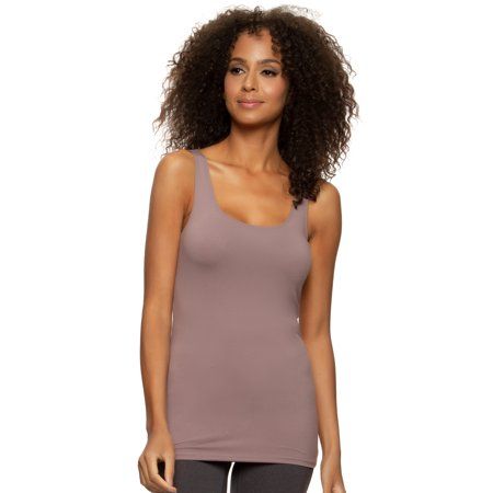 Photo 1 of Felina | Velvety Soft Scoop Neck Tank - Twilight Mauve - Size Large