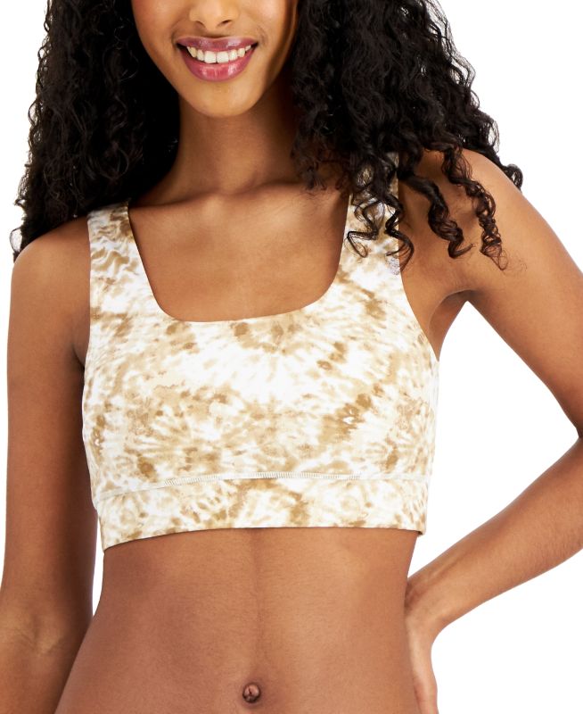 Photo 1 of Jenni Women's Square-Neck Bralette - TD Camel Swirl - Size Small