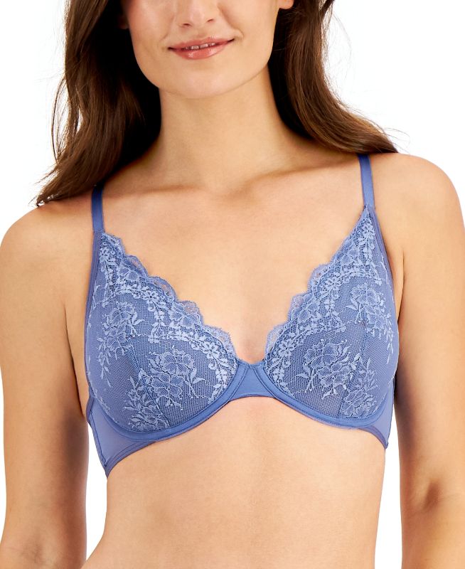 Photo 1 of I.N.C. International Concepts Apex Lace Bra - Nightfall - Size Small