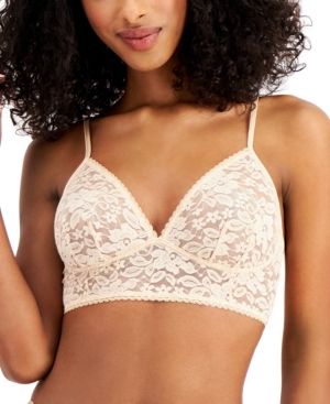 Photo 1 of I.N.C. INTERNATIONAL CONCEPTS Women's Lace Bralette Lingerie - Almond Latte - Size Small