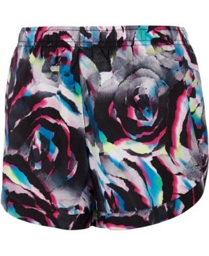 Photo 1 of Adidas Girls Printed Training Shorts - Black Floral - Size 6