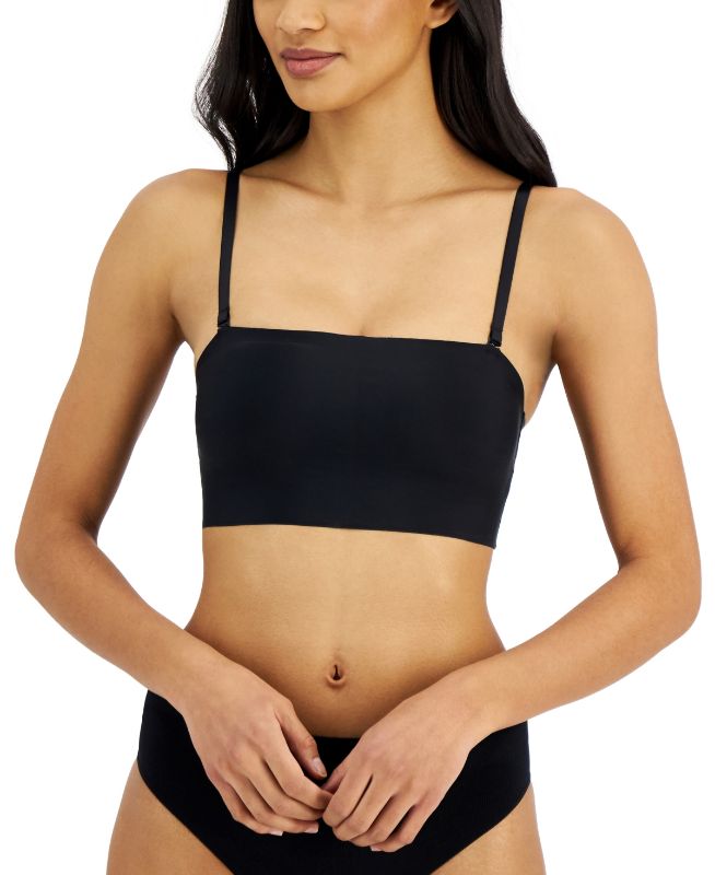 Photo 1 of Jenni No-Show Bandeau Bralette Bra - Deep Black - Size Large
