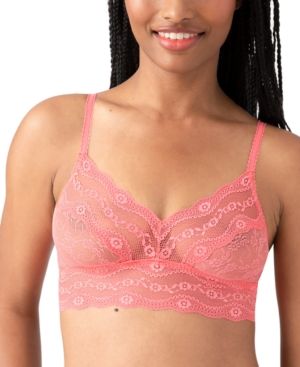 Photo 1 of B.tempt'd by Wacoal Lace Kiss Bralette - Pink - Size Small