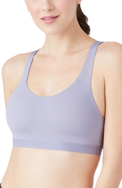 Photo 1 of B.tempt D by Wacoal LILAC GREY B.active Crop Wireless Sports Bra - Size Medium