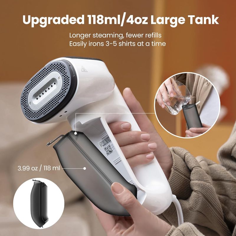 Photo 1 of Neakasa Magic 1 Vacuum Steamer, Handheld Travel Garment Steamer for Clothes, 2300Pa Suction for Fabric Grip, Featuring Exclusive AirIron Technology (for 110-120V Use)