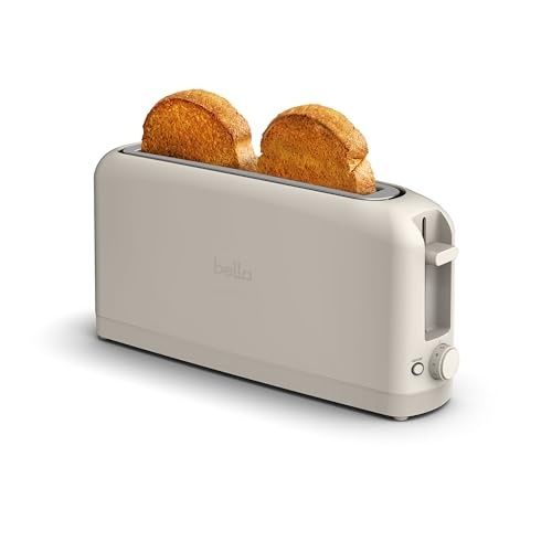 Photo 1 of Bella 2-Slice Slim Toaster with Extra Long Slot 6 Setting Shade Control with Reheat & Cancel Buttons
