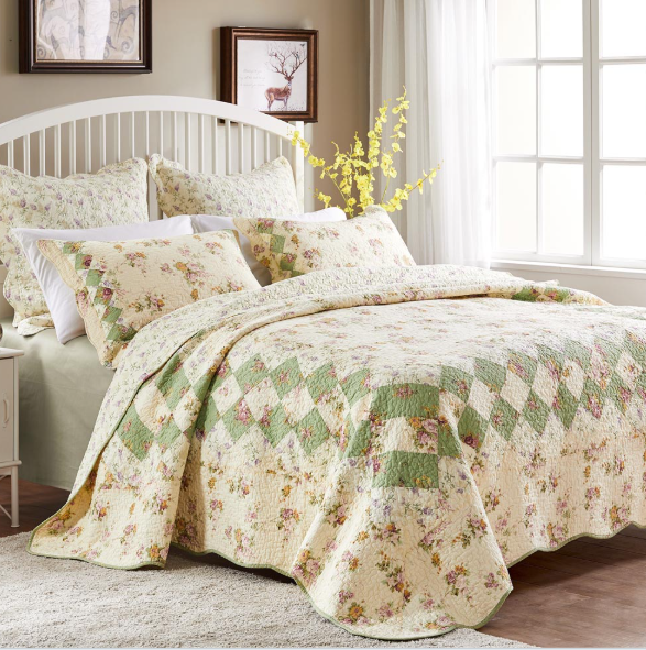 Photo 1 of Greenland Home Fashions Bliss Quilt Set Queen