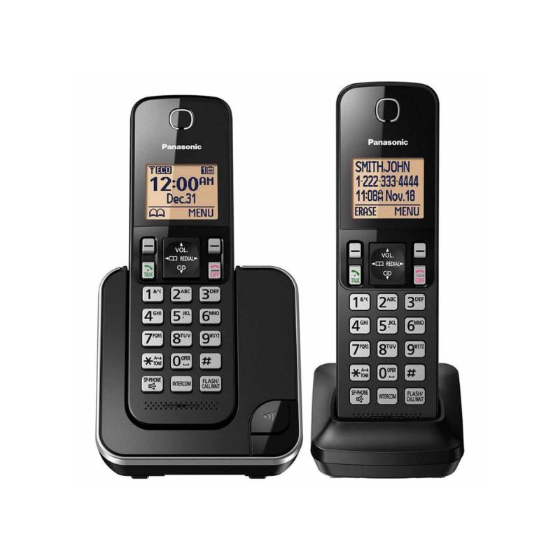 Photo 1 of Panasonic Expandable Cordless Phone System with Amber Backlit Display and Call Block