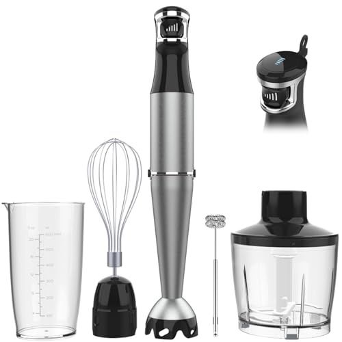 Photo 1 of Corded Hand Blender 1100W 5 in 1 Stick Blender Emulsion Blender with Chopper Whisk and Frother