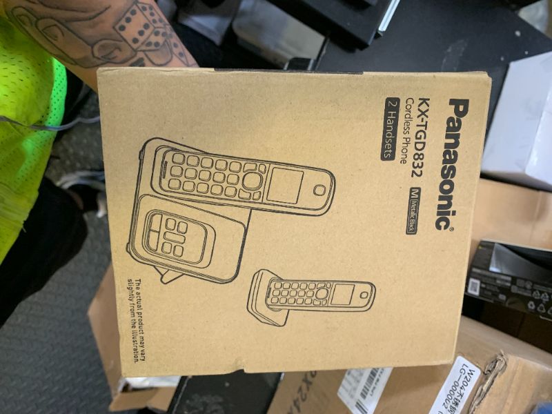 Photo 1 of Panasonic Cordless Phone with Answering Machine, Advanced Call Block, Bilingual Caller ID and Easy to Read High-Contrast Display, Expandable System