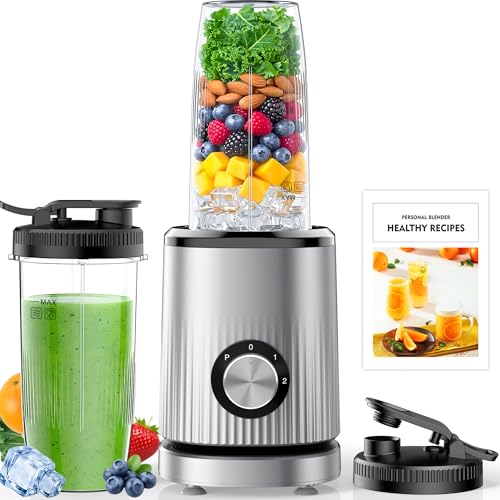 Photo 1 of Turelar Blender for Smoothies Portable Personal Blender for Shakes and Smoothies for Kitchen with 2 * 24oz Portable Cups and Extra Lid, Smoothie Maker