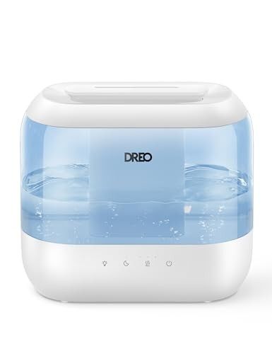 Photo 1 of Dreo Humidifier for Bedroom 4L Cool Mist Top-Fill Ultrasonic Humidifiers Essential Oil Diffuser and Nightlight 32H Runtime 28dB Quiet Vaporizer