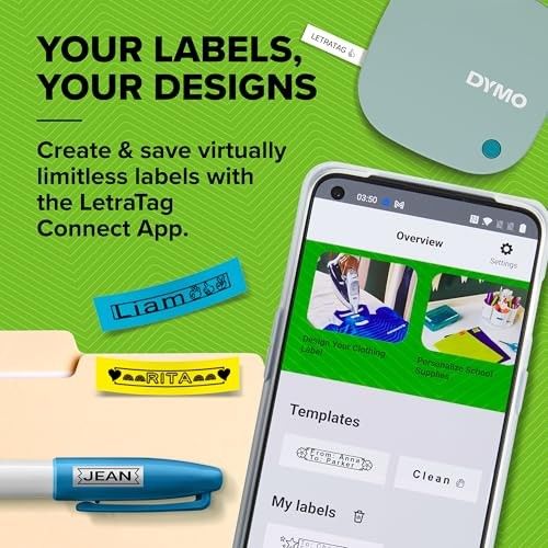 Photo 1 of DYMO LetraTag 200B Bluetooth Label Maker, Compact Label Printer, Connects Through Bluetooth Wireless Technology to iOS and Android
