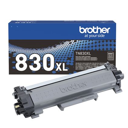 Photo 1 of Brother TN830XL High Yield Toner, Black, Yields approx. 3,000 pages