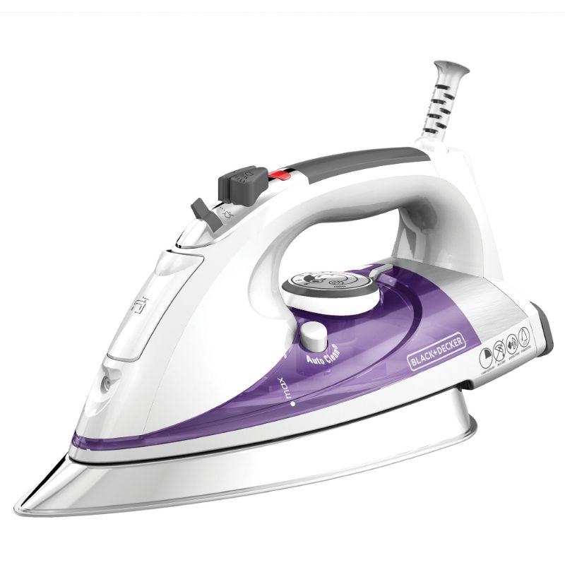 Photo 1 of Professional Steam Iron with Stainless Steel Soleplate-Purple