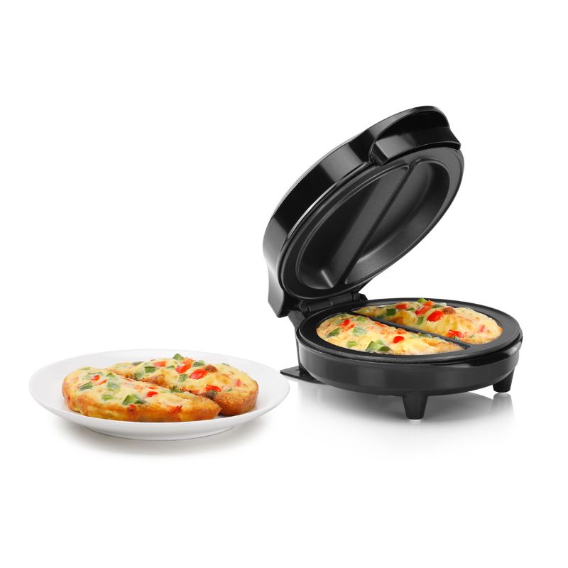Photo 1 of 4-Egg Black and Stainless Steel 2-section Omelet Maker