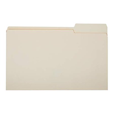 Photo 1 of Amazon Basics File Folders 1/3 Tabs in Assorted Positions 8.5 X 14 Inch Legal Size Manila - Pack of 100