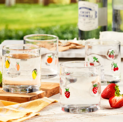 Photo 1 of Pandex 14 oz. Icon Glasses, Set of 4