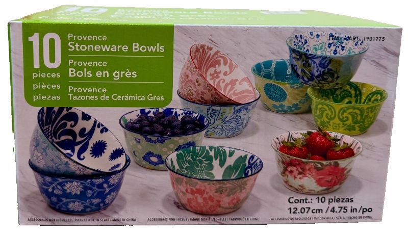 Photo 1 of Provence Stoneware Bowls (10-piece Set)