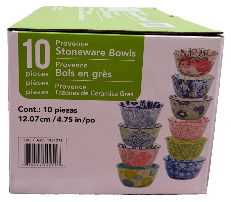 Photo 1 of Provence Stoneware Bowls (10-piece Set)