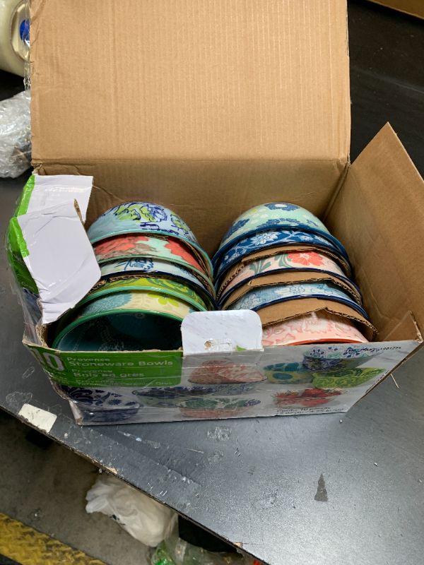 Photo 1 of Provence Stoneware Bowls (10-piece Set)