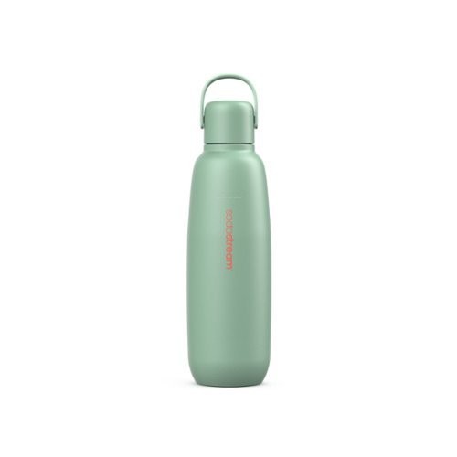 Photo 1 of SodaStream® Fizz & Go Stainless Steel Bottles (Mint Colored) - *MISSING LID*