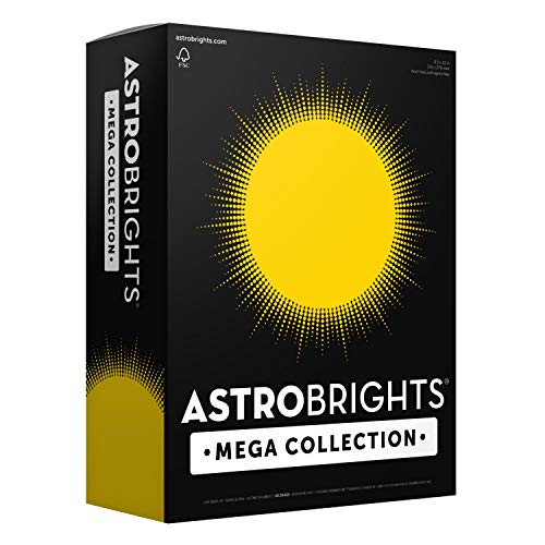 Photo 1 of Astrobrights Mega Collection Colored Cardstock Bright Yellow 320 Sheets 65 Lb/176 Gsm 8.5 X 11 - MORE SHEETS!