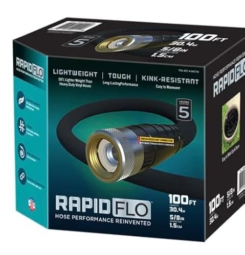 Photo 1 of Teknor Rapid Flo Compact Garden Hose 5/8 Inch X 100 Foot