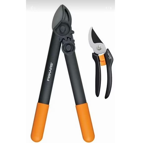Photo 1 of FISKARS 2 Piece Garden Shears and Pruner Set
