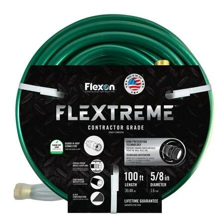 Photo 1 of Flexon Contractor Grade Hose with Guard & Grip 5/8 X 100