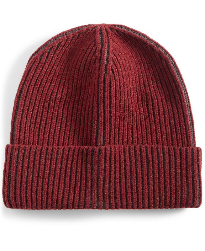 View 1 of Alfani Men's Two-Tone Plated Beanie - Red